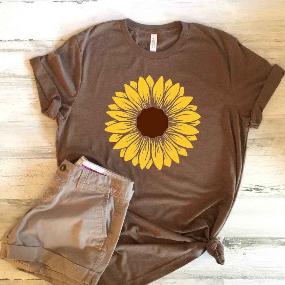 Sunflower SHORT Sleeve Tee Also Available in Long